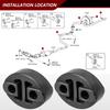 2pcs Rubber Exhaust Hangers Mounting for Lexus Toyota Aygo Vitz Yaris Peugeot 107 108 Muffler Exhaust Tail Pipe Bracket Hangers