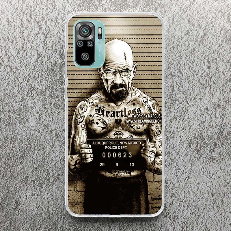 Breaking Bad TV Print Soft Case for Xiaomi Redmi Note 12S 11S 12 11T 10S Phone Shell 9S 8T 11 10 9 8 11E Pro Plus 7 Cover
