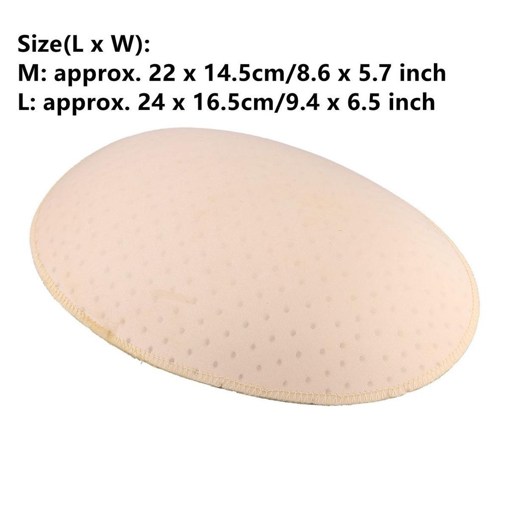 M-L Hip and Thigh Enhancing Sponge Pads Breathable Reusable Self-Adhesive Lift Contour for Shapewear and Costume Padding