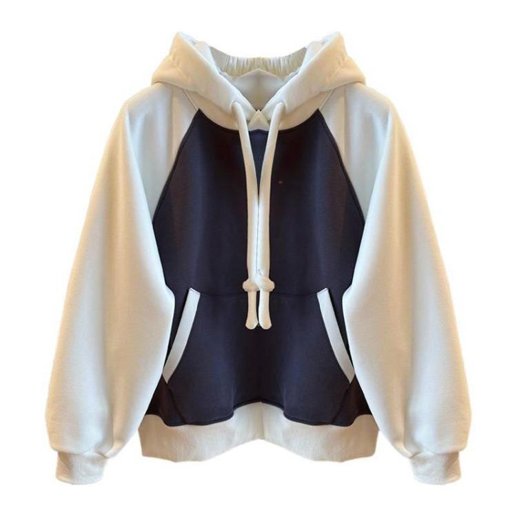 Hooded Thickened Comfort Fit Sweater for Women Autumn Winter Lazy Style Couple Top Joker