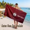 Aberdeen FC Design Beach Towel Custom Text Large Towel for Beach Vacation