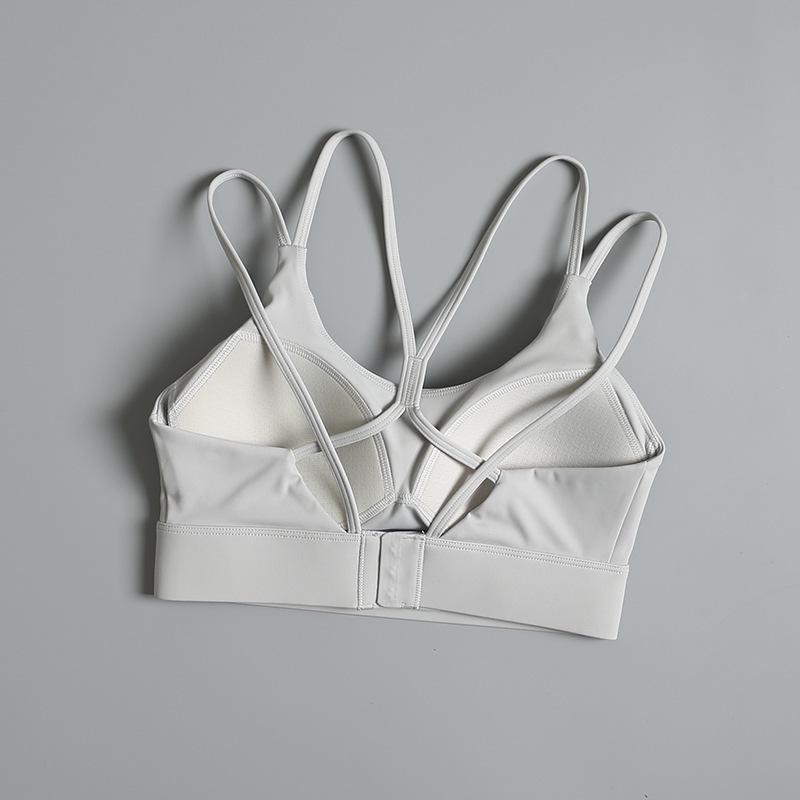 Women's Shockproof Sports Bra - High-Intensity Yoga and Running Vest with Beautiful Back Design