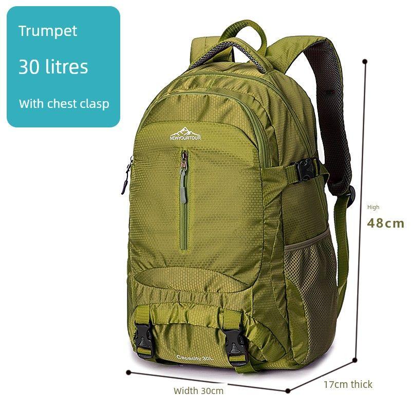 

Женский легкий повседневный рюкзак для активного отдыха и пеших прогулок Army Green Deluxe Edition-small size 30L