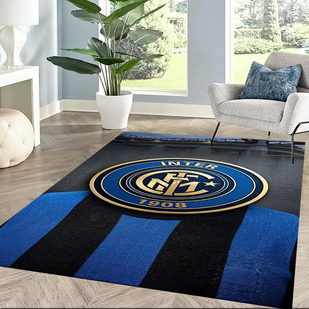 Inter Milan Floor Rug Office Rug Suitable For Hallway Dining Room Decorate Room Dormitory Antislip Carpet Office Home Decor