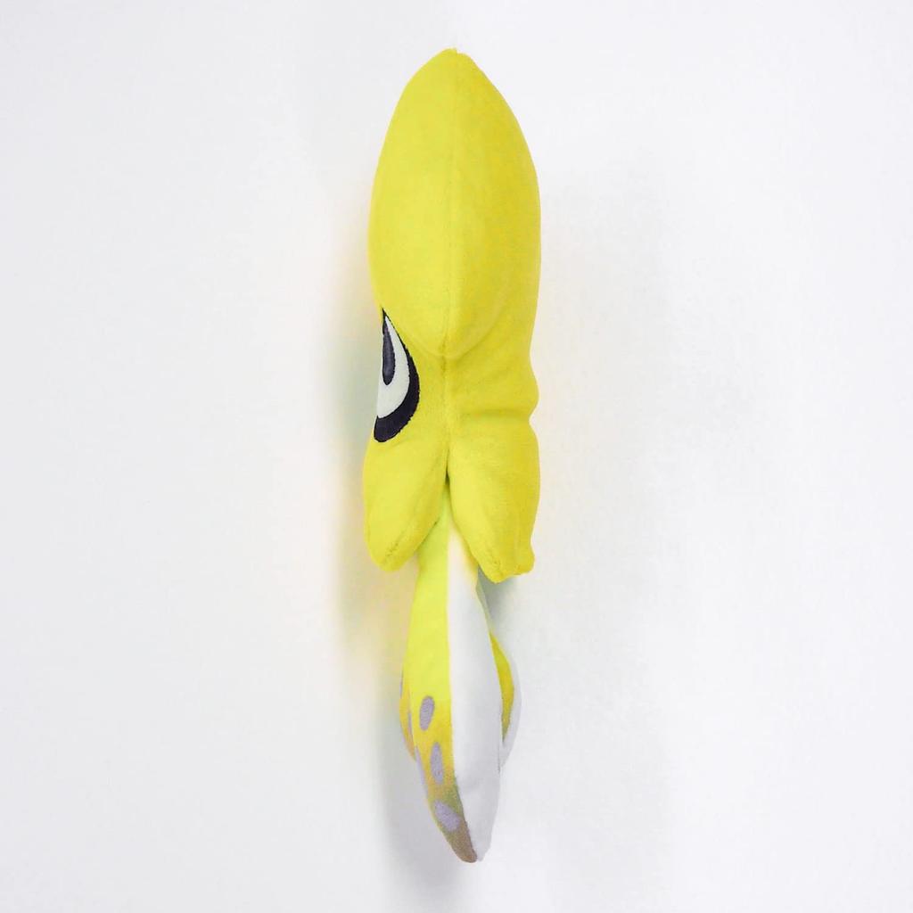 Sanei Boeki Splatoon 3 ALL STAR COLLECTION Squid (S) Yellow Plush Toy, W13 x D4 x H22cm, SP30
