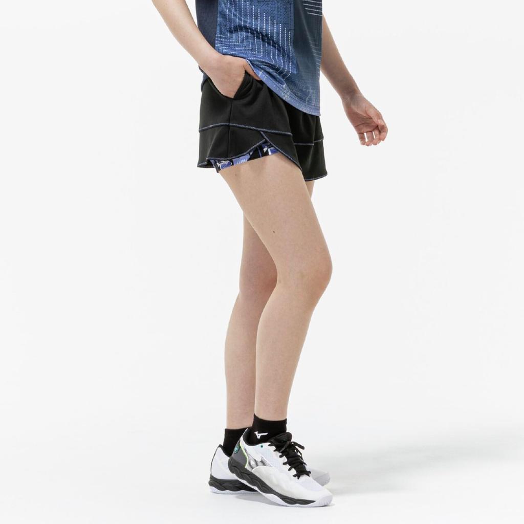 Tennis Size Medium Women's Skirt, Moisture-Wicking, Quick-Drying, 62JBC710, Black,