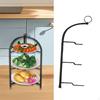 Pizza Pan Holder Dish Storage Foldable Hanging Kitchen Shelf Serving Stand Ingredient