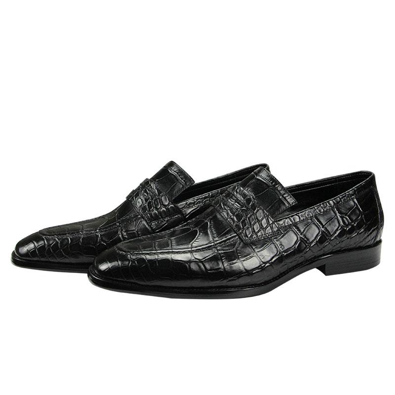 Fashion Classic Italian Men's Leather Shoes Handmade Slip-On Casual Oxford Designer Outdoor Driving Luxury Black Business Office Shoes