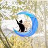 Stained Glass Cat Suncatchers Colorful Crystal Window Hangings Sun Catchers Pet Sympathy Gift Rainbow Maker Chain