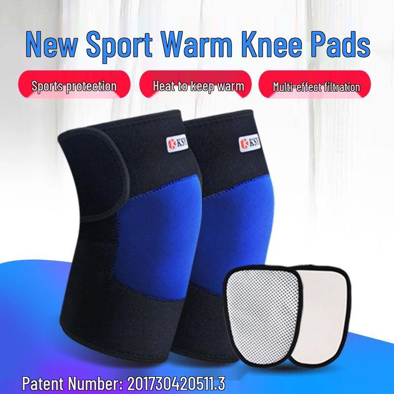 Warm Self-Heating Magnetic Therapy Knee Pads for Autumn and Winter - Supports Joint Health and Sports Performance.