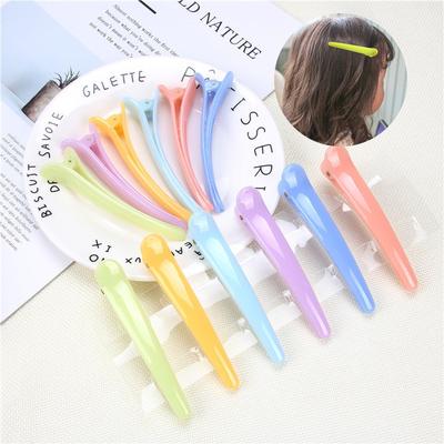 20Pcs Candy Colors Duckbill Clip Professional Hairdressing Salon Hairpins Plastic DIY Hair Care Hair Clamps Styling Tools