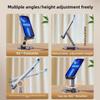 360° Rotating Metal Mobile Stand: Adjustable Height & Foldable for iPad/Tablets