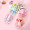 Water Bottle Cartoon Double Drink Plastic Cup Appearance Student Cute Small Milk Cup Large Capacity Portable Fashion Can Carry Cup