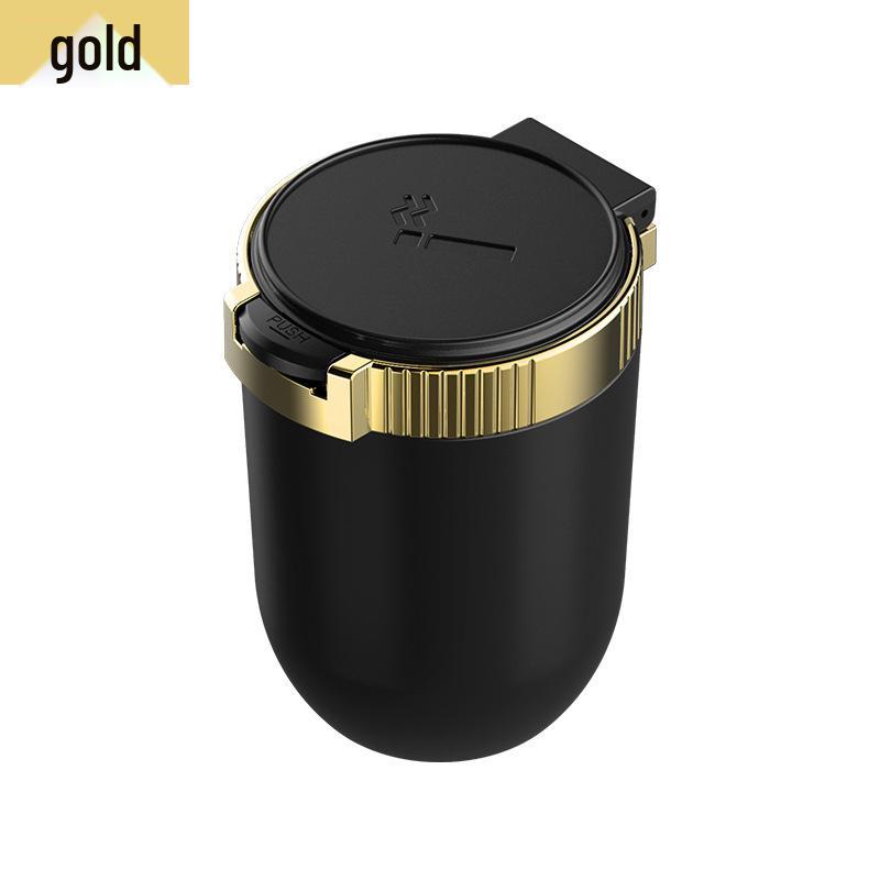 LED Portable Car Ashtray with Lid - Multifunctional & Personalized Design