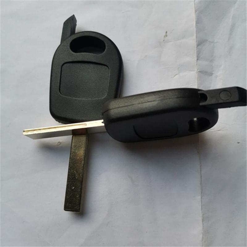 DAKATU 10pcs Replacement FOB Key Case For Peugeot 307 MAN Transponder Key Shell (HU83 Blade With Groove)