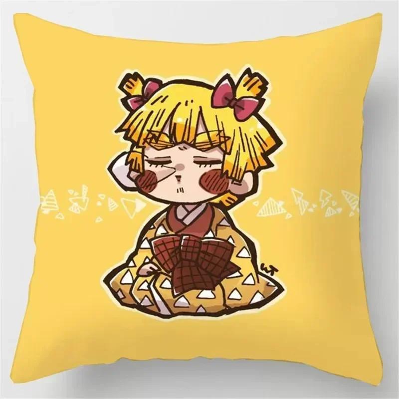 Demon Slayer Kamado Tanjiro Nezuko Poduszka Anime Poszewka na Poduszkę do Ciała Kawaii Loli Dziewczyna Samochód Sofa Dakimakura Poduszka Pokrowiec na Poduszkę