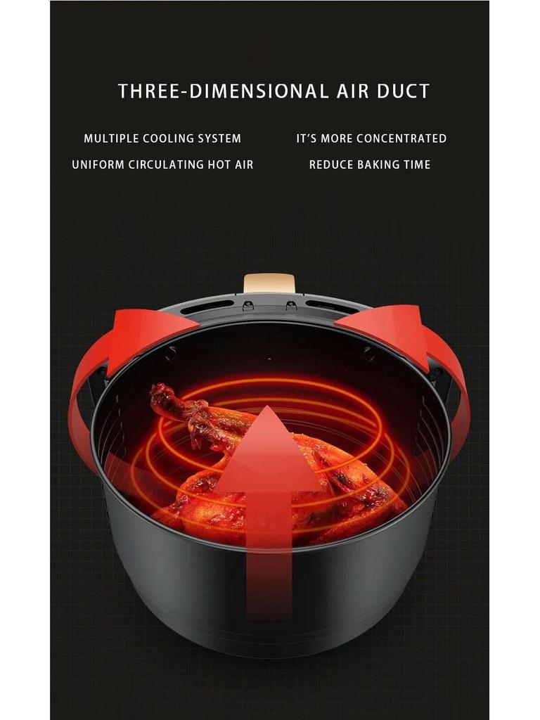 Large Capacity Touchscreen Multi-Function Air Fryer for French Fries and More