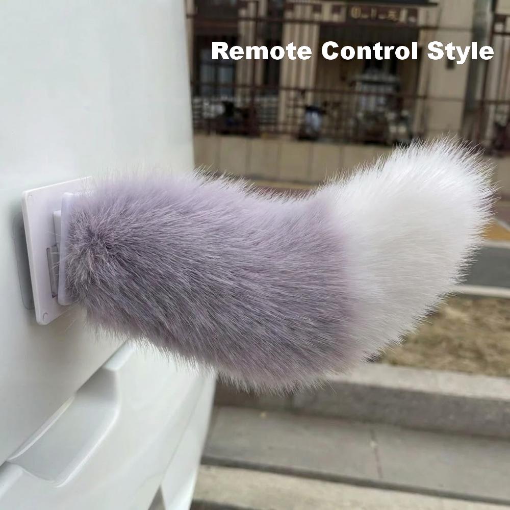 Fluffy Car Wagging Moving Tail Rechargeable Motorcycle Tail Ornament All Vehicles