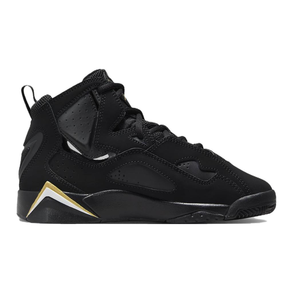 (GS) Air Jordan True Flight 'Black Metallic Gold' 2023 Kids' 343795-017