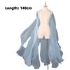 Organza Ancient-style Cloak with Shoulder Strap Dance Costume Party Long Shawl Fairy Dance Wear Chinese Style Flowy Cape