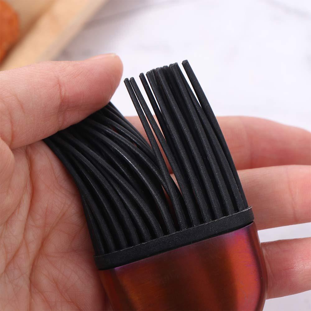 Heat Resistant BBQ Grill Oil Sauce Brush Hangable Pastry Brushes Durable Oil Brushes  BBQ Tools