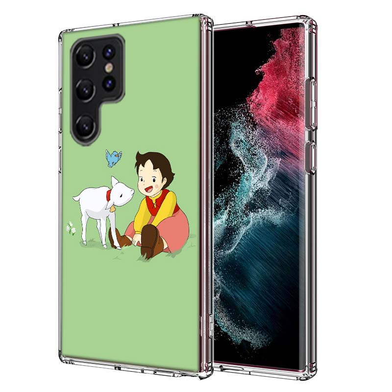 

Heidi Cartoon Capa Phone Case For Samsung S26 Ultra S25 Edge Galaxy S23 S21 S20 S24 FE S22 S10 Plus Cover Clear TPU Shell Coque Samsung S23 Ultra