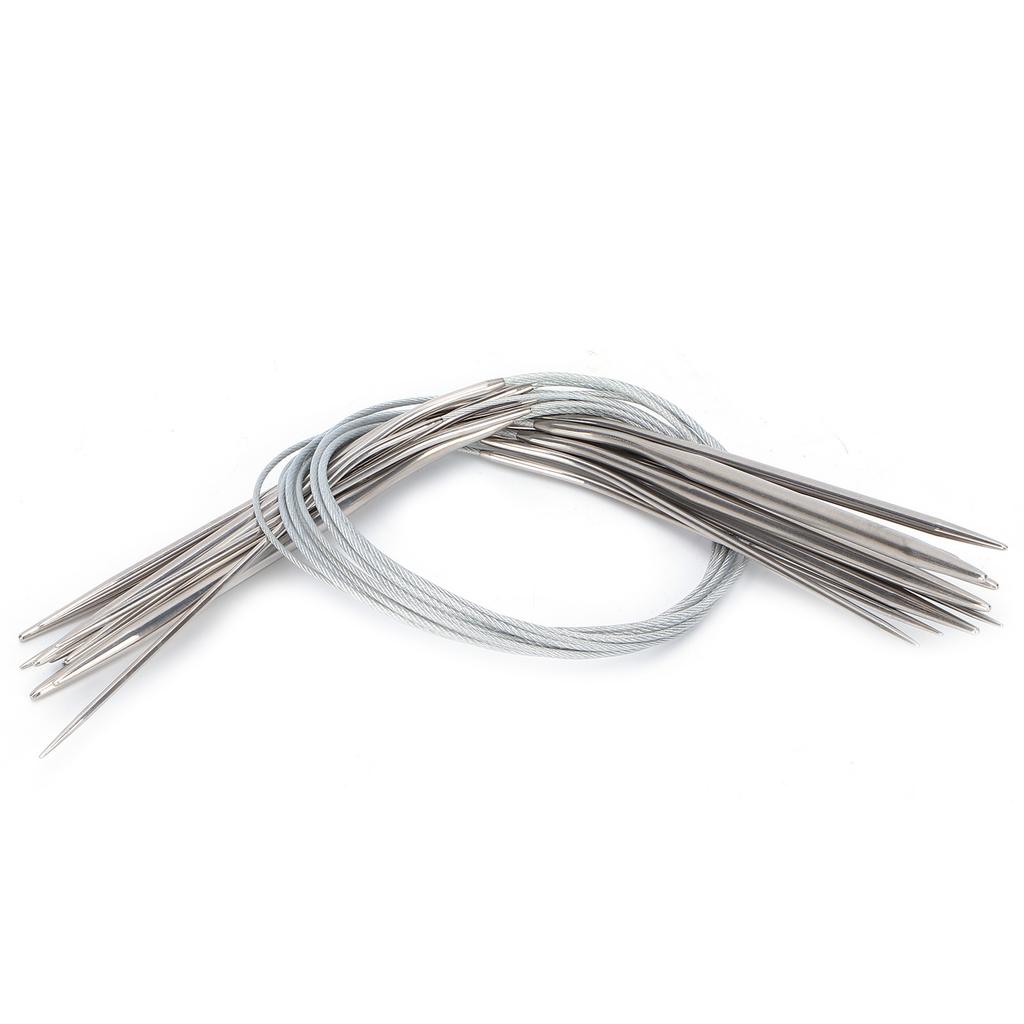 Circular Knitting Needles Stainless Steel Round Needles Various Sizes Crochet Knitting Needles