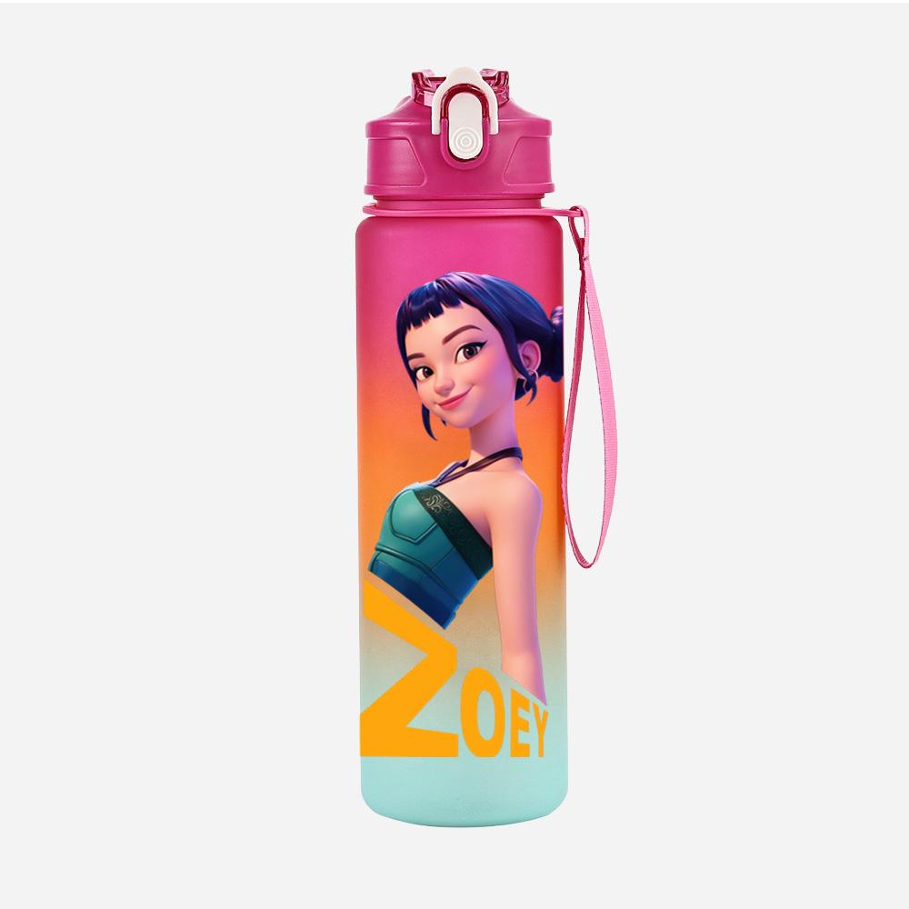 750Ml Water Bottler Cartoon K-Pop Demon Hunters Printed Character Water Cup Large Capacity Outdoor Portable Rope Drinking Bottle for Boy Girl Gift