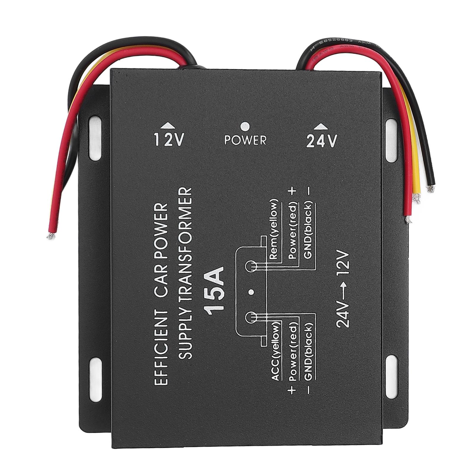 Преобразователь напряжения 24 В в 12 В постоянного тока, мощный автомобильный источник питания, преобразователь напряжения для грузовиков, автодомов