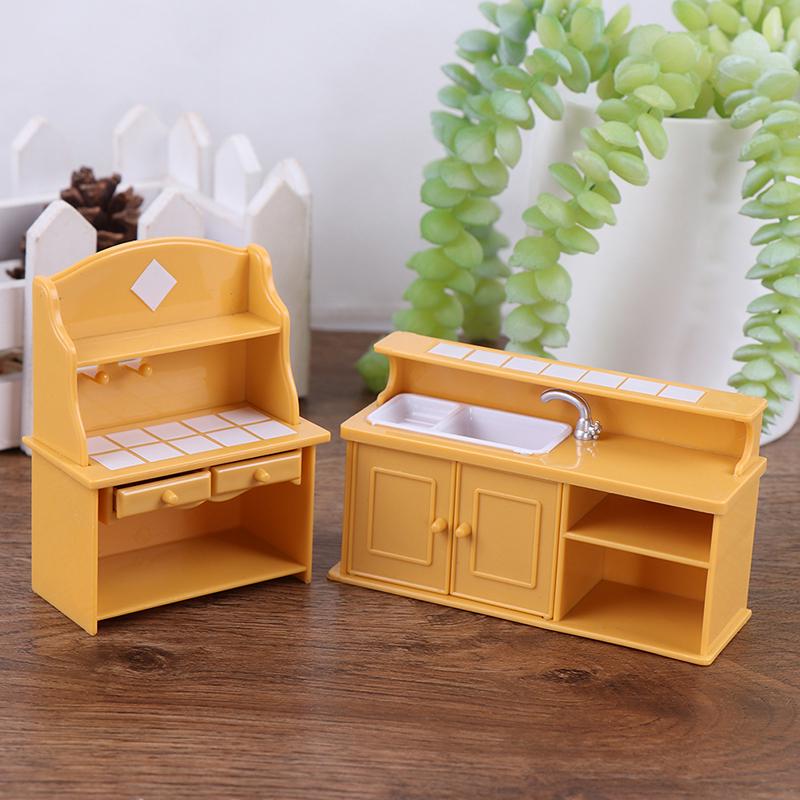 Satın alın 1/12 Dollhouse Miniature Plastic Kitchen Furniture Dollhouse