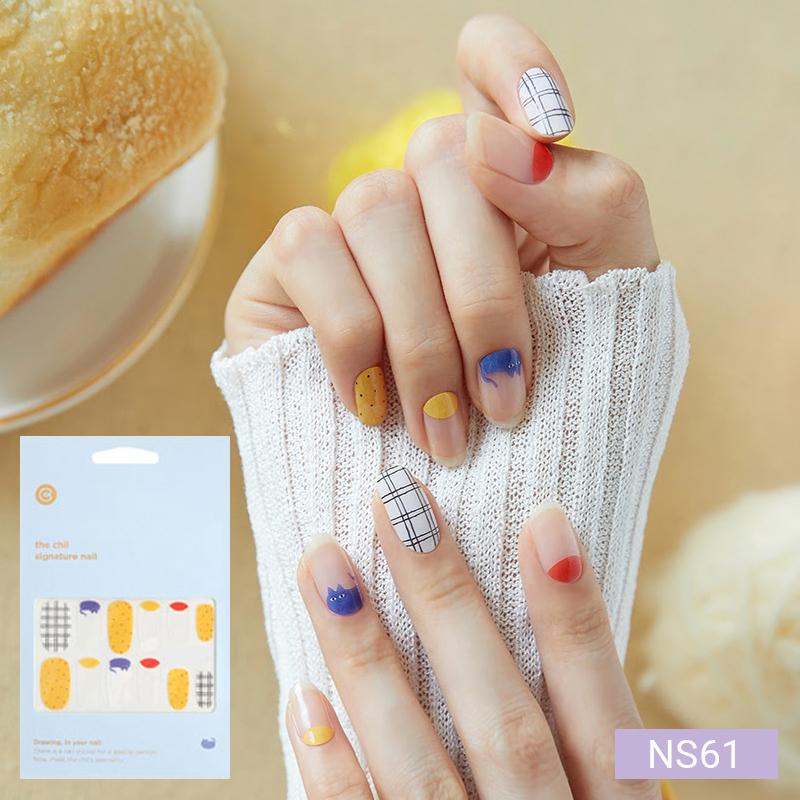 Vibrant Pop Nail Stickers 24pcs | Self-Adhesive Strips, Rainbow &Neon Mix, Quick 5-Min Manicure