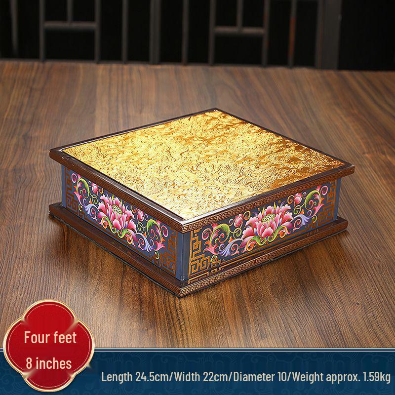 Guan Yin & Guan Gong Elevated Worship Stand for Buddhas & Gods Display