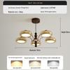 Retro American Chandelier: Versatile Living Room, Bedroom & Dining Lamp with Persimmon Design