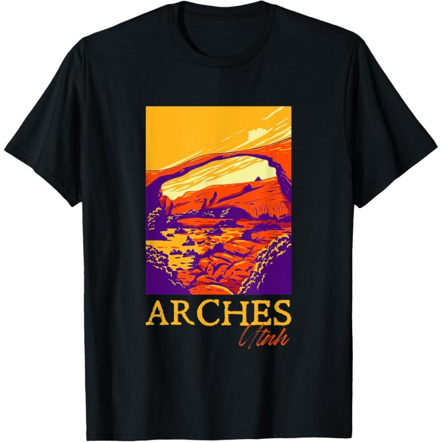 Arches National Park Landscape Arch Vintage Utah T-Shirt S