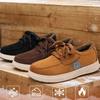 Men's Casual Faux Suede Sneakers Lightweight Workout Winter Warm Non-Slip Loafers With Faux Fur Lined Cozy Fuzzy Outdoor Fleece Walking Shoes for Male