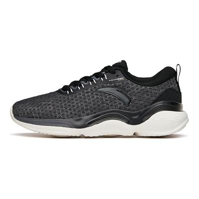Running Series Shock Absorption Low Top Running Shoes Men Sneakers Black Gray 112145532-3