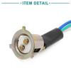 ACROPIX Motor Lamp Socket 3 Wires Headlamp Headlamp Socket Holder Adapter Bronze Color 2pcs