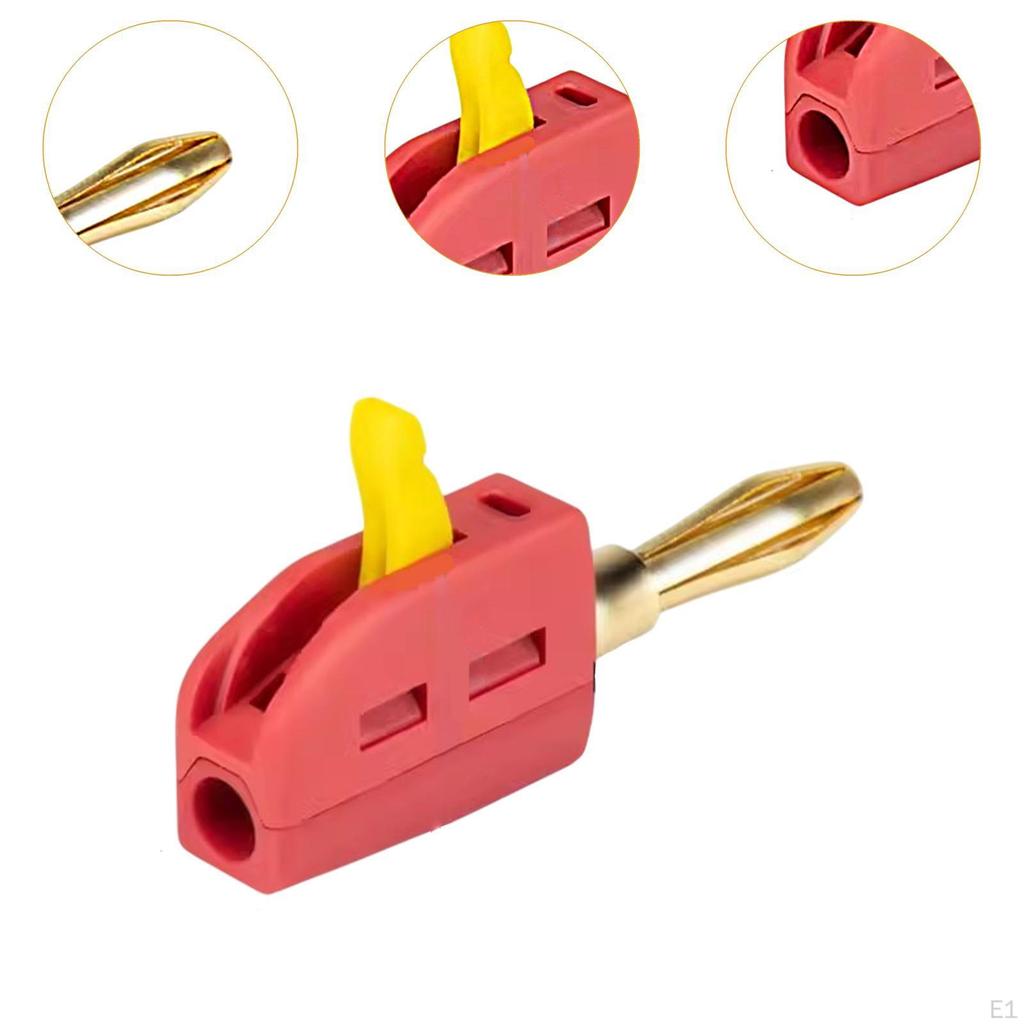 4 Mm Banana Plug, 250 V/32 A, High Strength, Stable Conductivity, Practical Stackable Mini