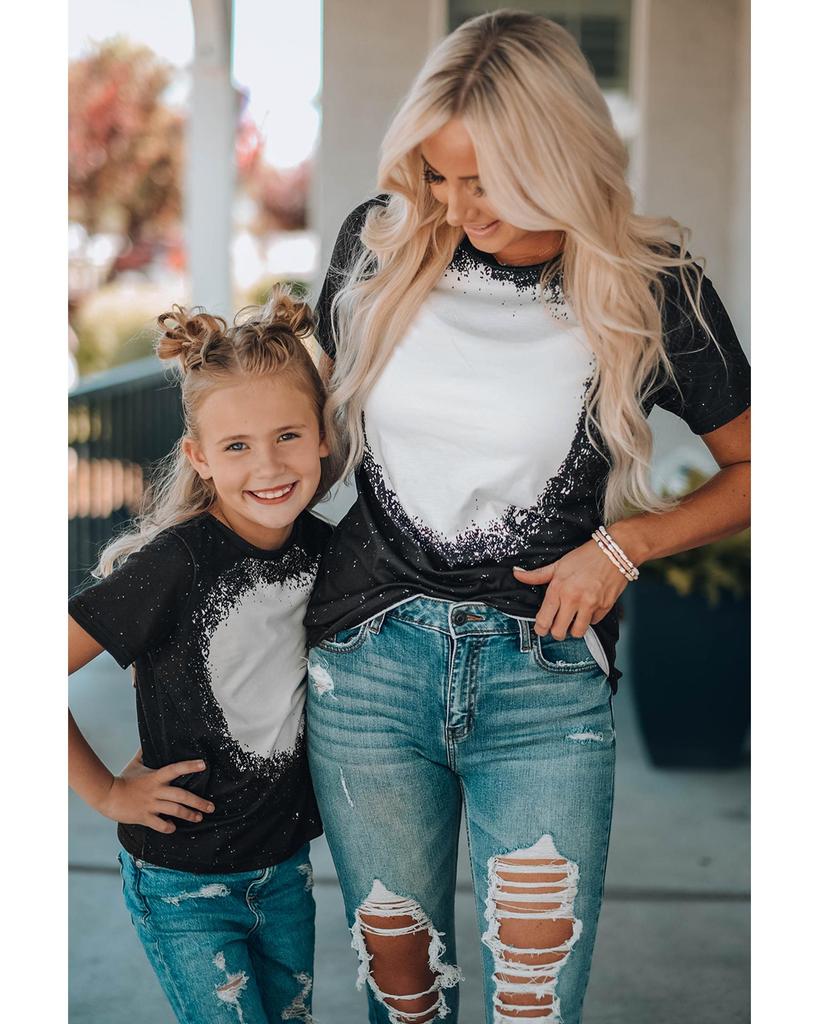 Azura Exchange Tie-dyed Round Neck Short Sleeve T-shirt