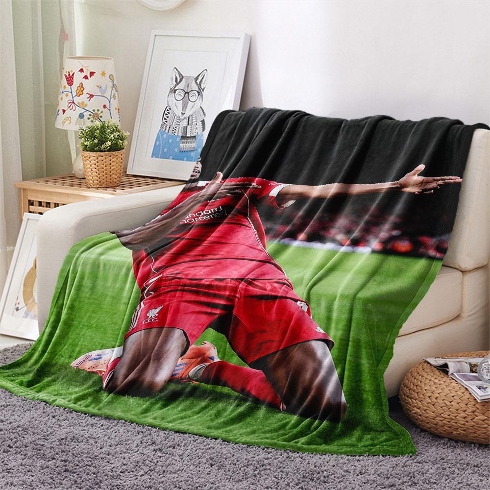 Alexander Isak Printed Flannel Blanket, soft throw for bedroom sofa, washable, fan merchandise, great gift.