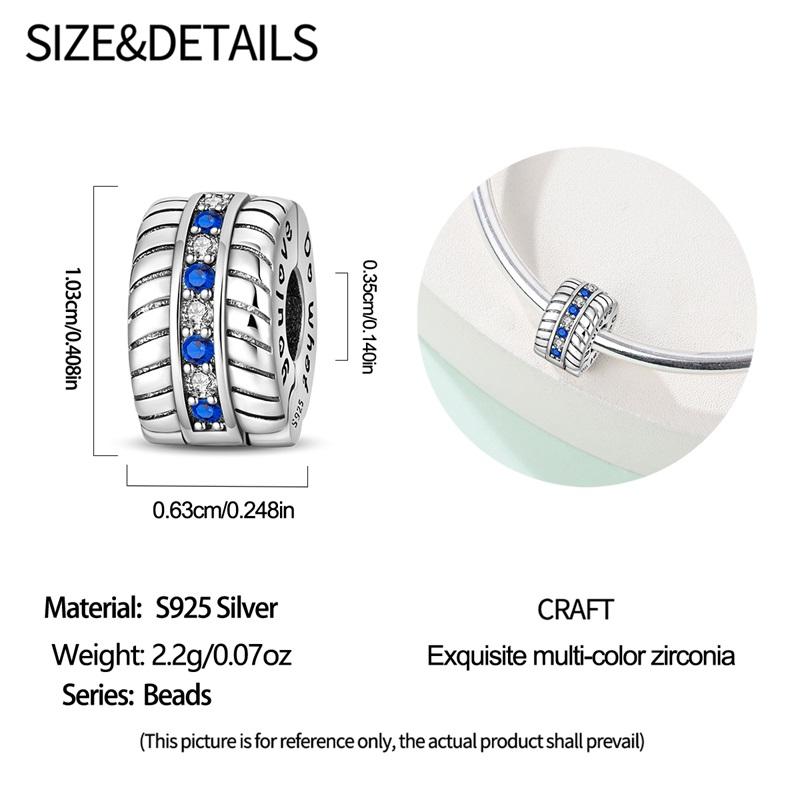 Square Dice Flower Cherry Stopper Clip Beads Fit Original Copper Charm Bracelet Diy Lovely Pendants For Woman Jewelry Gift