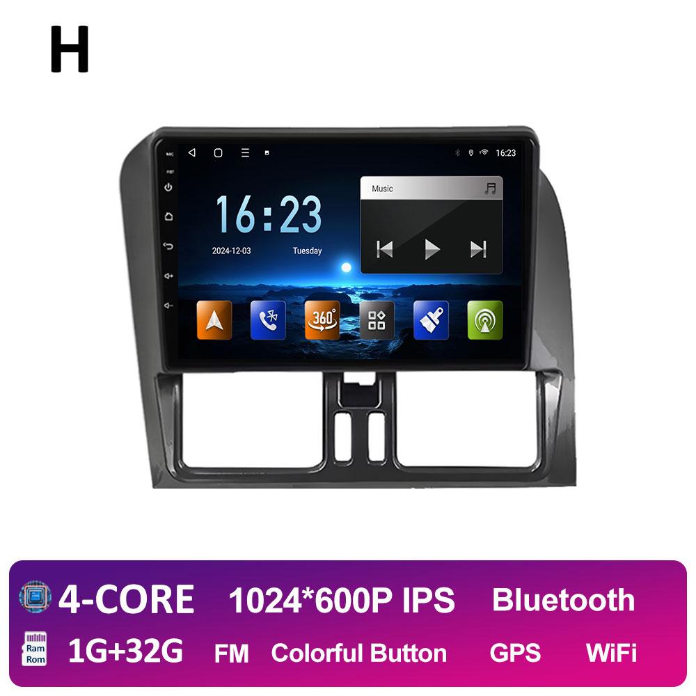 

Android 14 левый руль для Volvo XC60 2009 2010 2011 2012 - 2013 GPS-навигация беспроводной Carplay вентилятор охлаждения WIFI головное устройство