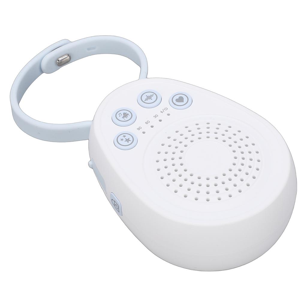 White Noise Machine for Baby Sleep with 20 Soothing Tracks, 4 Sound Types, Portable Sleep Aid for Infants, Rechargeable Battery, 30Celsius60Celsius90m