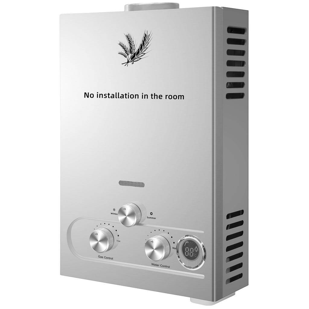 SIHAO LPG Tankless Gas Water Heater Stainless Steel 6-18L