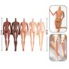 1PC 11 Movable Joints 26/27cm African Doll Nude Body Brown Black Skin Doll Body Skin Children's Pretty Girl Toy Gift