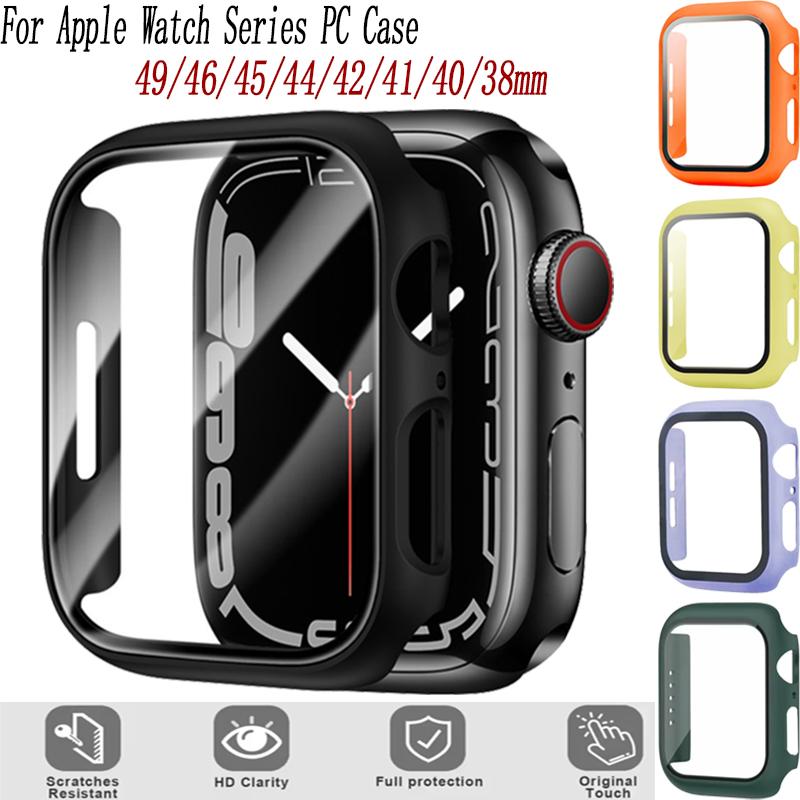 PC Case For apple watch series Ultra3-1 49mm 11 10 46mm 42mm Shell and membrane integrated hard shell iWatch 9 8 7 6 5 4 SE belt