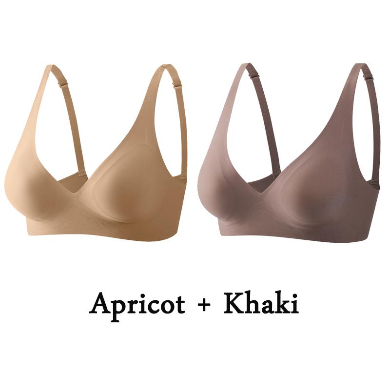 Biustonosz damski 2PCS Plus Size Sexy biustonosze bezszwowe biustonosze bez fiszbin miękka bielizna damska intymna bielizna damska duży biustonosz L-5XL