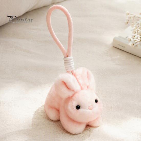 Cute Kawaii Bag Decor Scented Bunny Plush Keychain, Mini Rabbit Stuffed Animal with Fragrance Fragrant Decoration Beads, Hanging Pendant for Backpack,
