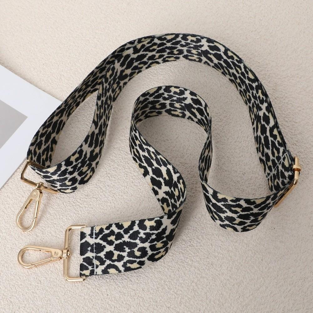 New 1.8cm Width Crossbody Strap Polyester Durable Leopard Print Strap Adjustable 71-111cm Bag Straps Bag Accessories