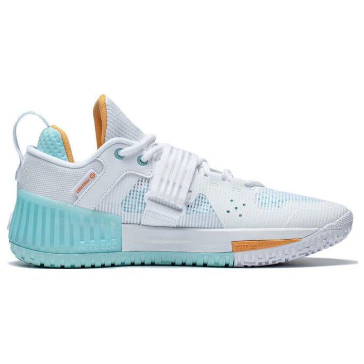 Li Ning Fury Durable Low Top Basketball Shoes Men sneakers White Blue ABFT019-5